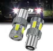 Teguangmei Upgrade 1157 BAY15D P21/5W LED Bulb White 23W Super Bright Built in Resistor Canbus Error Free Anti Hyper Flash 2057 2357 7528 Backup Reverse Light Parking Light DRL (2PCS)