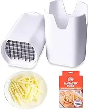 French Fry Cutter, Fantastic Fries Potato Chip Slicer - Effortless French Fry Cutter & Potato Slicer, Durable, Dishwasher Safe Versatile Chopper Knife for Veggies