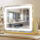Vanity Mirror with Lights, 22"X19" Large Makeup Mirror with Lights, Hollywood LE