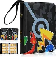 Card Binder,900 Pockets Card Holder Album, Trading Card Binder Display Storage Carrying Case with 50 Removable Sleeves for Standard Size Cards 9 Pocket (Part1)