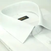 在飛比找momo購物網優惠-【金安德森】白色細紋窄版長袖襯衫-fast