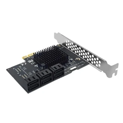 PCI-E Expansion Card 6Gbps PCI-E X1/X4/X8/X16 to SATA3.0 6 Port Riser4980