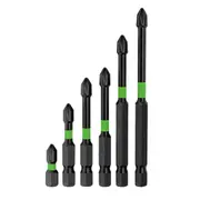 6IN1 Anti-Slip Magnetic Drill Bit Set,S2 Steel Cross Slot Screwdriver Bit