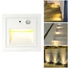 3W Warm White Motion-sensor LED Wall Corner Plinth Stair Lighting Path Step Lamp