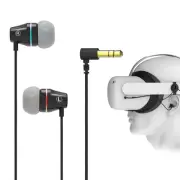 Geekria Quest 2 Earphone Headphones, Earphones Silicone Holders (Black)