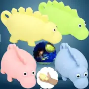11cm Multicolor Light Up Puffy Dinosaur Flashing LED Sensory Toy TPR Fidget Toys
