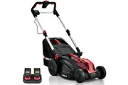 BAUMR-AG 520CX 40V SYNC 17' Cordless Lawn Mower Kit, Fast Charger, 2 x 4Ah Battery, 5 Cutting Heights, Adjustable Ergonomic Handle, Mulching Option