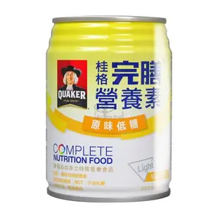 【QUAKER 桂格】完膳營養素原味低糖X1箱 250ml*24罐/箱