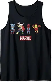 [Marvel] Avengers Doodle Line Up Tank Top