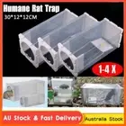 1-4x Humane Rat Trap Cage Live Catch Bait Trap Mouse Mice Control Capture Box AU