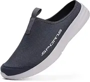 DimaiGlobal Mens Slippers with Arch Support Casual Mules Clog Open Back Shoes Comfort Slip-On Walking Loafer Indoor Outdoor House Shoes