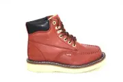 CACTUS FOOTWEAR 644M BURGUNDY OIL RESISTANT WORK MAXIUM COMFORT BOOT MEN'S