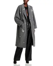 Cinq a Sept Gravis Crystal Embellished Coat