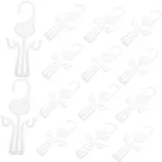 LABRIMP 30pcs Shoe Hangers Versatile Shoes Hanging Organizer for Drying Display for Slippers Towels Keys Functional Rack for Home Supermarket Use