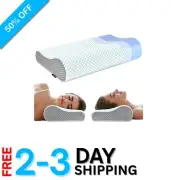 Contour Memory Foam Neck Pillow with Removable Cover for Deep, Restful Sleep
