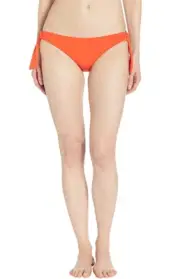 Seafolly L5060 Women Active Ring Tie Side Tangelo Hipster Bottom Size US 10
