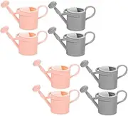 WOONEKY 8Pcs Mini Watering Cans Handheld Fake Kettle Model for Outdoor Decor Material Miniature Pots for Photography and Imaginative Play