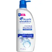 Head & Shoulders Clean & Balanced Conditioner 850mL