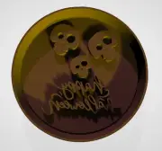 Skull Happy Halloween Cookie Cutter and Embosser - 6.5cm Round