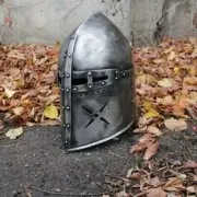 Medieval Knight Templar Sugarloaf helmet "Dark knight" Helmet Halloween