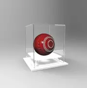 Lawn Bowl Display Case Acrylic Perspex - Competition Winning Ball - WHITE