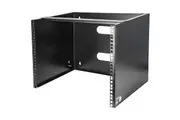 StarTech.com 8U Wall Mount Rack, 14in Deep, 19 inch Wall Mount Network Rack, Wall Mounting Patch Panel Bracket for Switch/IT Equ