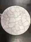 Quartz Agate Table Top, Unique White Quartz Agate Stones Table Home Decor Arts