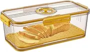 Bread Bin for Kitchen Worktop, Bread Container, Reusable Bread Storage Container with Time Tracking, Bread Storage Box with Air Valve, Bread Storage Container with Lid for Home Use