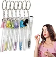 Mascara Wands with Tube | Diamond Crystal Empty Eyelash Tubes Spoolies Makeup Brush,Eyebrow Applicator Lash Extension Supplies for