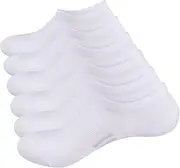 [YUEDGE] Mens No Show Socks Breathable Cotton Invisible Socks Lightweight Thin Low Cut Casual Socks For Men 6-9/9-11/10-13,6 Pairs
