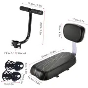 Ergonomic Design Bicycle Rear Saddle with Back Rest Enjoy a Pain Ride