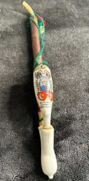 Antique Austrian Porcelain Painted Smoking Pipe