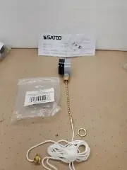 Satco 95/147 6 Amp 1-Pole 3 Speed Fan Switch Pull Chain + Cotton String 336009