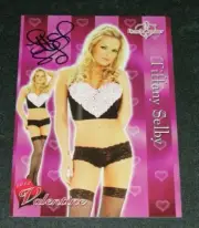 2012 Benchwarmer TIFFANY SELBY Valentine Black Ink Auto PLAYBOY Playmate Sexy