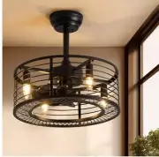 Antoine Ceiling Fan With Light And Remote Control Black Finish Model FS6625-402