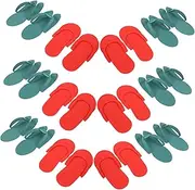 16 Pairs Disposable Pedicure Slippers for Salon and Home Use Lightweight Portable Footwear for Men Women for Spas Parties and Beauty Salons