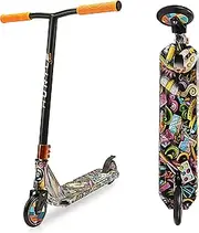 Lightweight Kick Stunt Scooter-Lab Tested Safety Certified Street Freestyle Trick Scooter with Alloy Deck