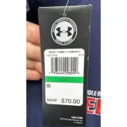 Under Armour Shirt Adult Large Navy Blue Quarter Zip Pullover Athletic Mens NEW