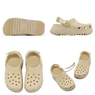 【Crocs】洞洞鞋 Hiker Xscape Clog 男女鞋 香草色 米白 經典獵戶 克駱格 厚底 卡駱馳(208365108)