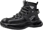 [SUMECH] Steel Toe Shoes Mens Safety Work Sneakers Lightweight Construction Boots Breathable Anti-Slip Comfortable