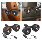 Generic Vehicle Fan, Car Air Purifier, Head Rotatable Quiet Cooling Air Fan,