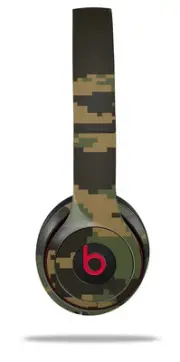 Skin Wrap for Beats Solo Wireless 2 3 4 Digital Camo Timber SKIN ONLY