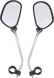 SUPVOX 1Pair Cycling Bike Mirrors Rearview Mirrors for Bicycles Easy Installation Handlebar Safety Mirrors for Scooters and Mountain Bikes