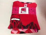 Total Girl Santa Dog Bad Hair Day Holiday Pajama 2 Piece Set size 7-8