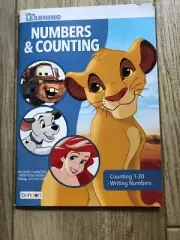 Bendon Disney Numbers And Counting Book- Counting 1-20 Writing Numbers-