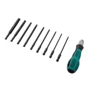 Professional 100mm Ball End Hex Bit Set 14 Inch Hex Shank with Magnetic Holder