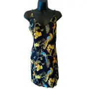 Reformation Ventura Aviary dress, Black tropical birds print sundress NWT size M