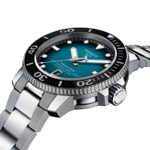 【TISSOT 天梭 官方授權】SEASTAR2000海星系列 陶瓷錶圈 600m 潛水機械腕錶 母親節 禮物(T1206071104100)