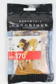 Lion Nanoblock Micro Sized Building Block Construction Toy Kawada NBC170 Mini