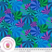 KAFFE FASSETT Free Spirit BEACH BALLS GP037 Blue Quilt Fabric